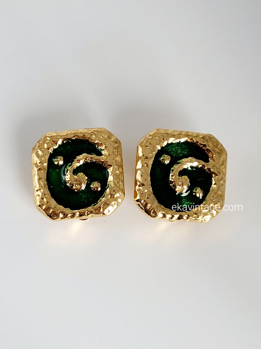 Louis Féraud - Boucles d'oreilles vintage