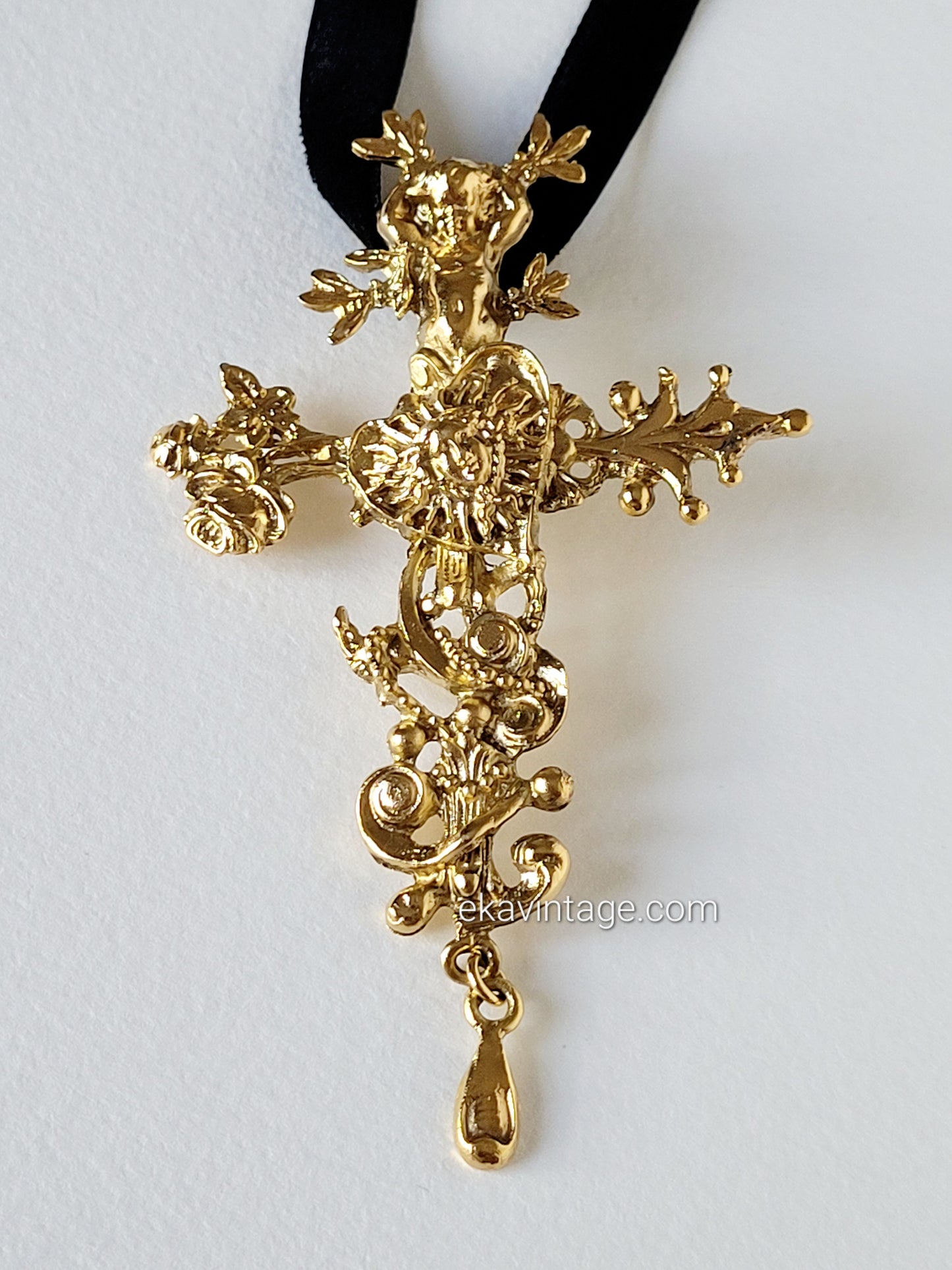 Christian Lacroix - Pendentif vintage Croix