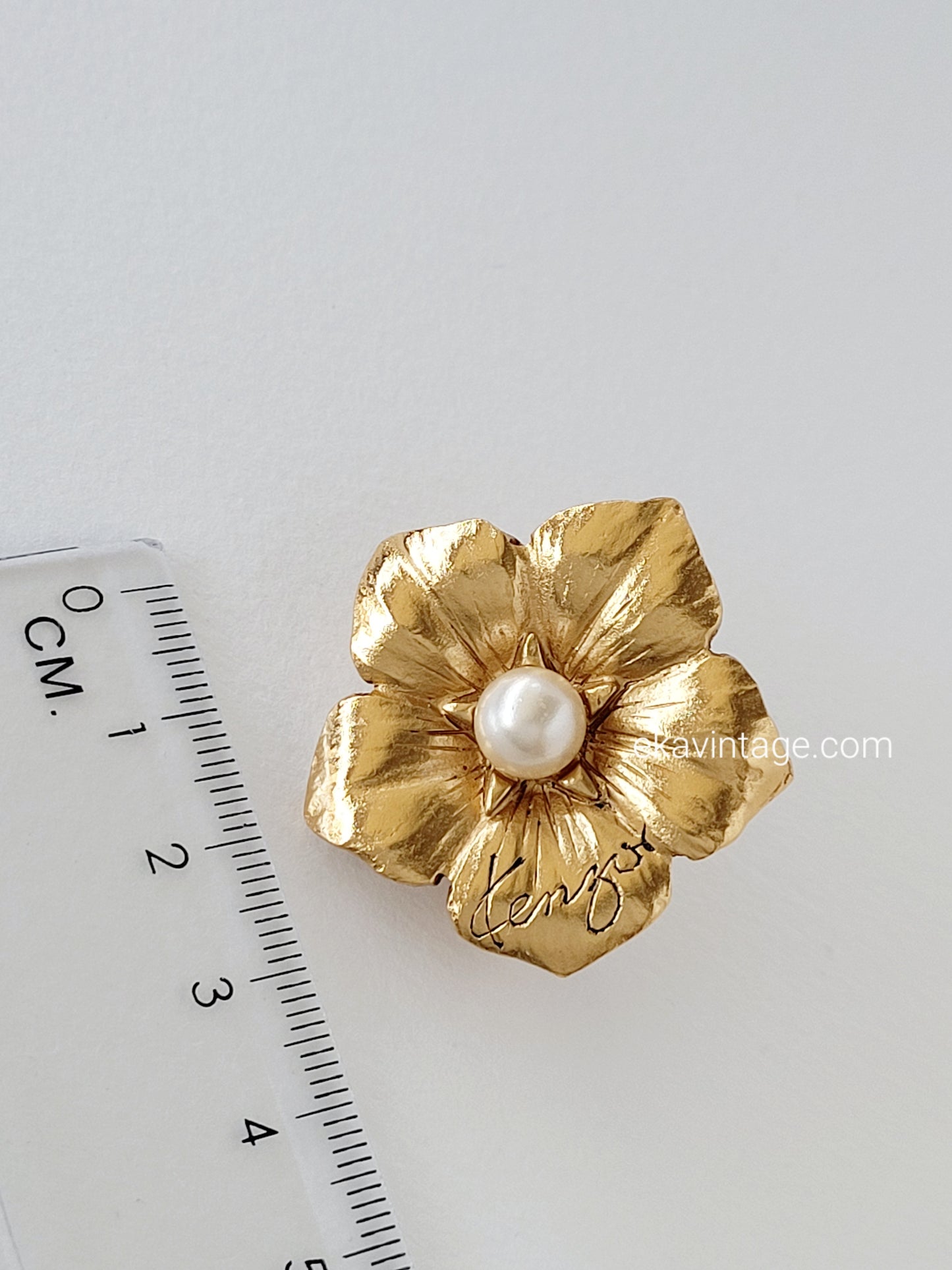 Kenzo Paris - Boucles d'oreilles vintage fleur