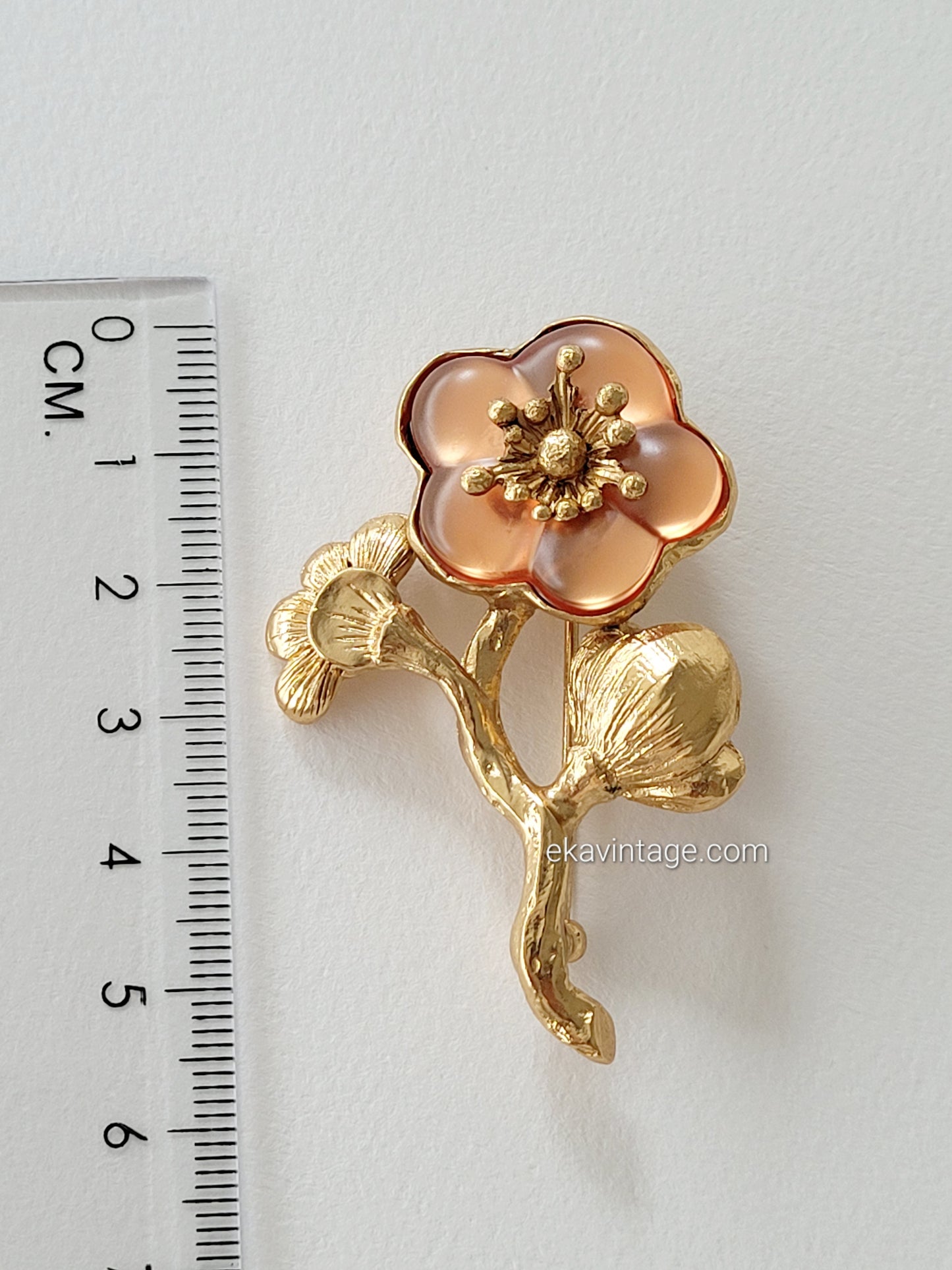 Kenzo-Broche vintage Fleur