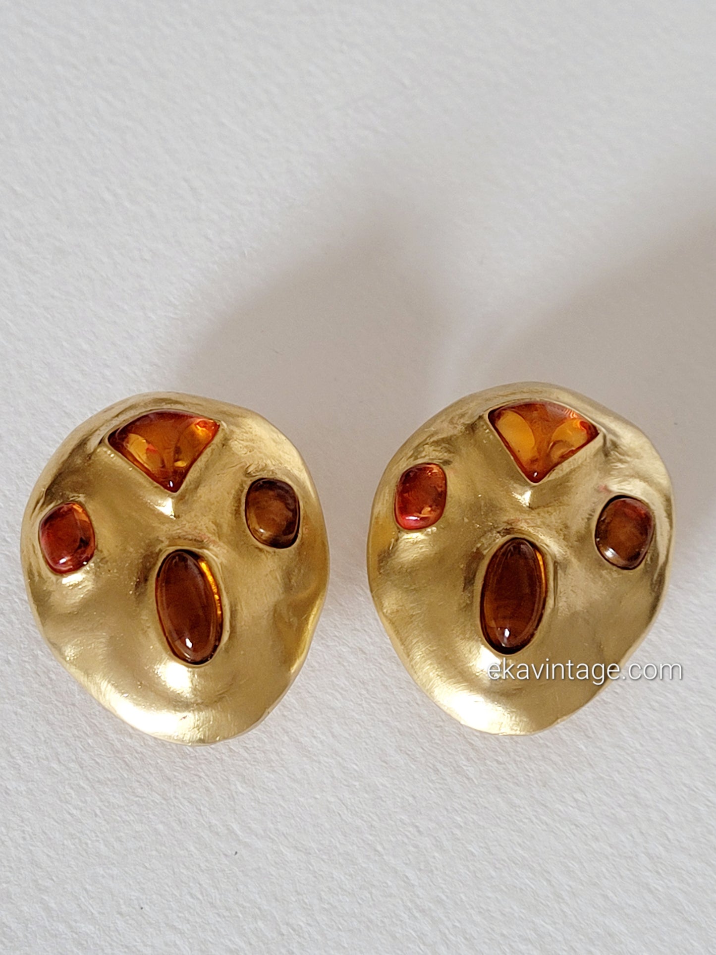 Les Bernard - Grandes boucles d'oreilles vintage