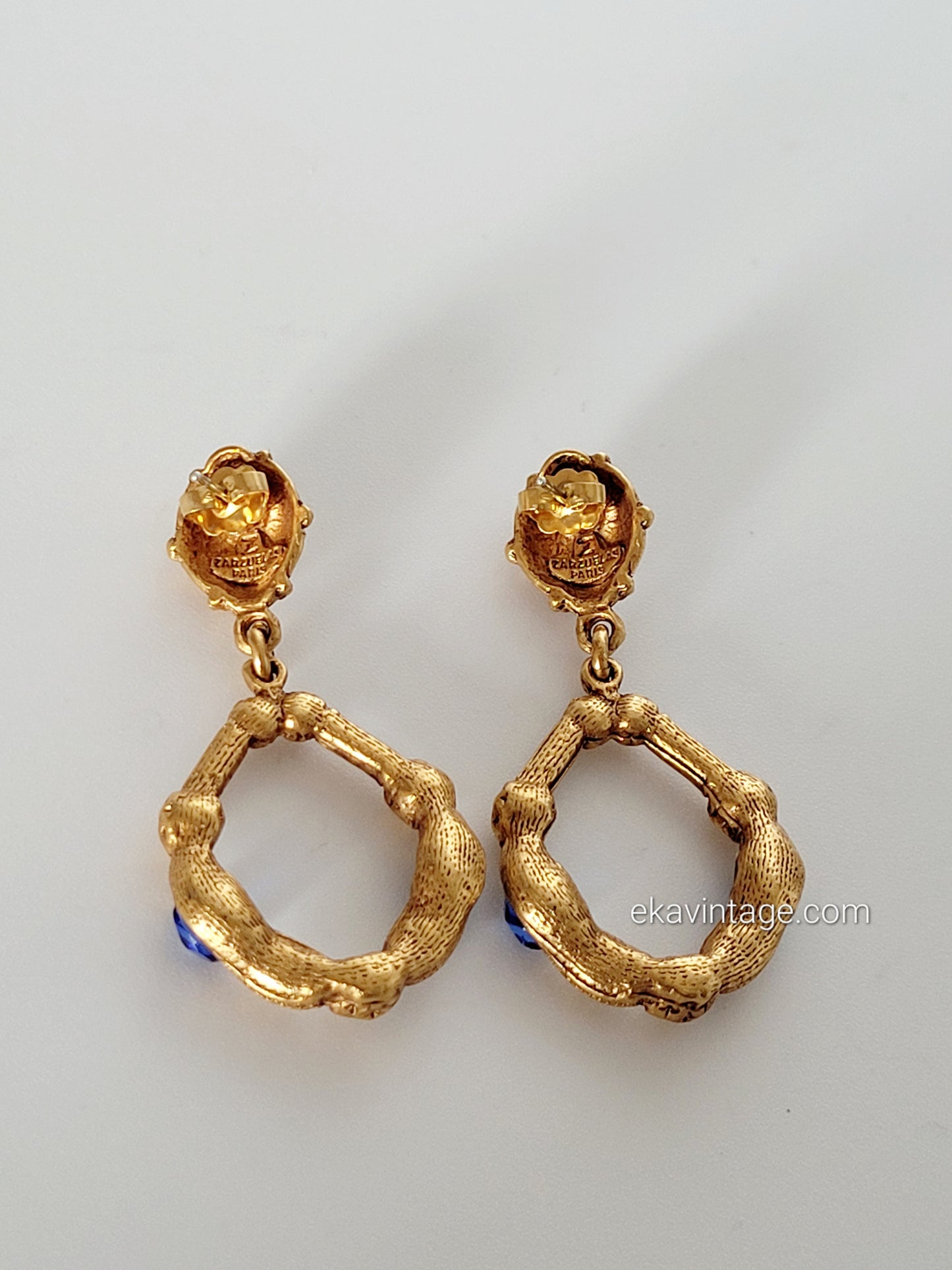 Zarzuelas - Boucles d'oreilles pendantes vintage