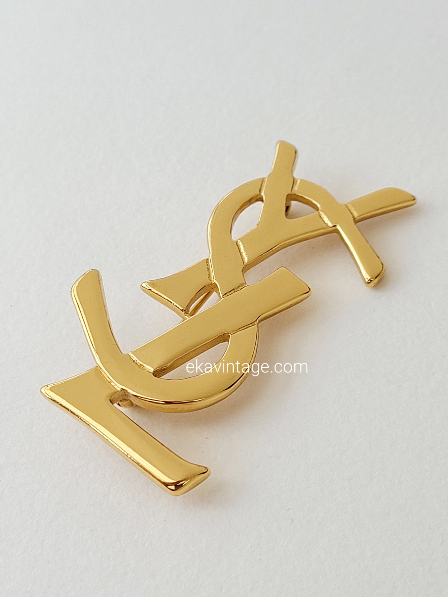 Yves Saint Laurent - Broche vintage logo YSL