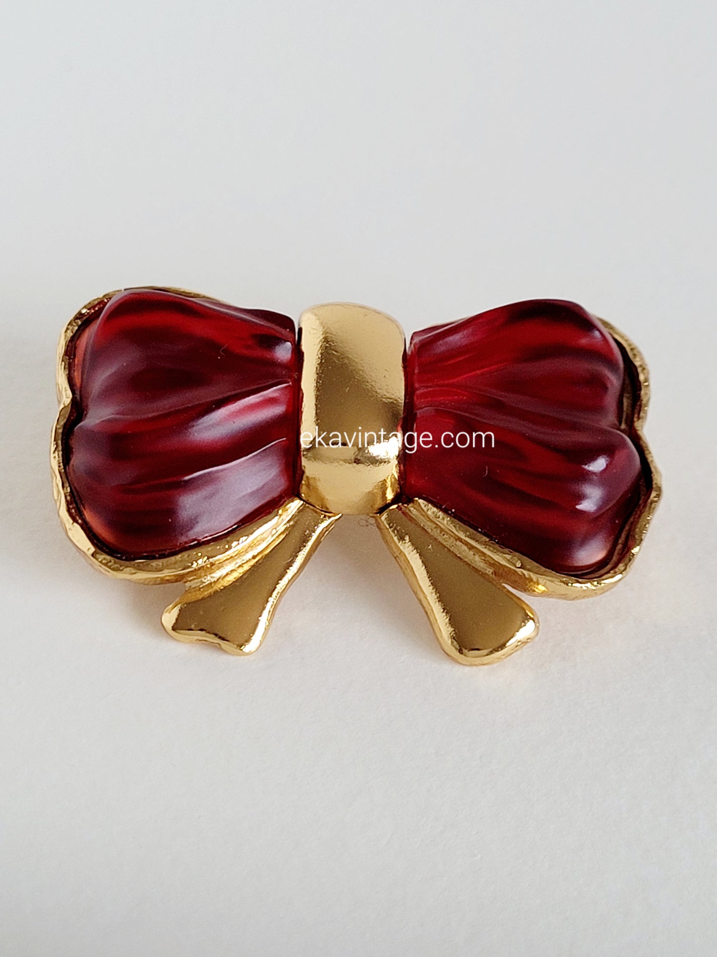 Sonia Rykiel - Broche vintage Nœud rouge