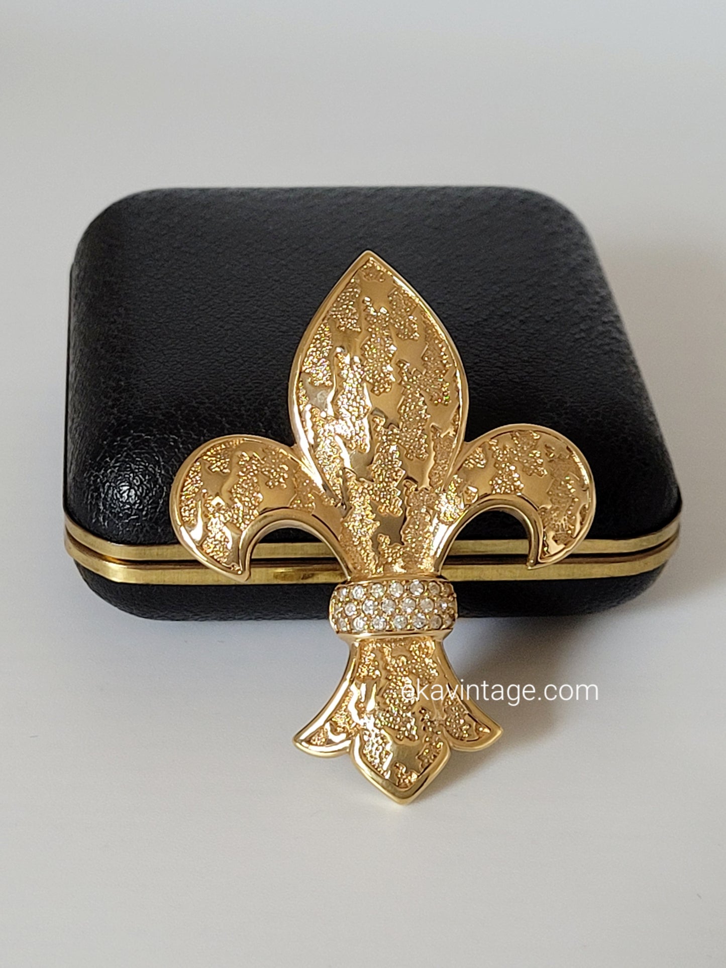 Christian Dior - Broche/pendentif vintage Fleur de Lys