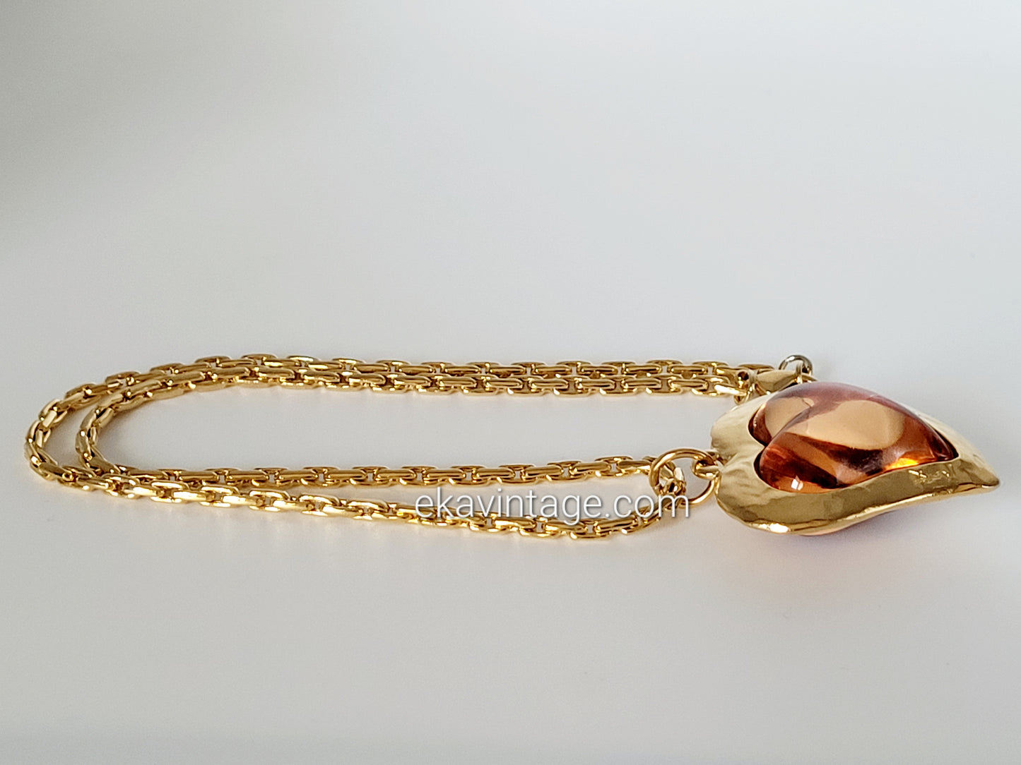 Yves Saint Laurent - Pendentif vintage Cœur