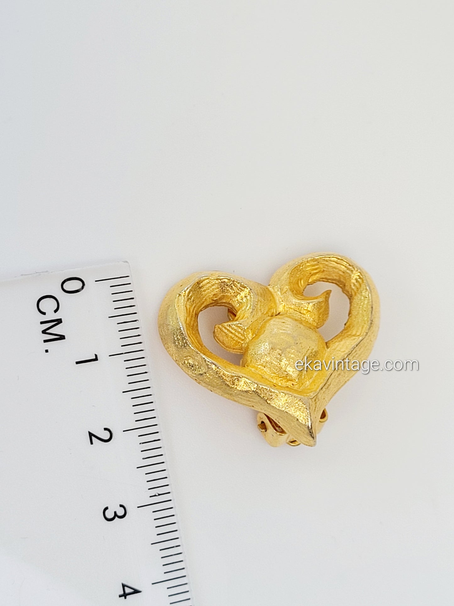 Boucles d'oreilles vintage Cœur
