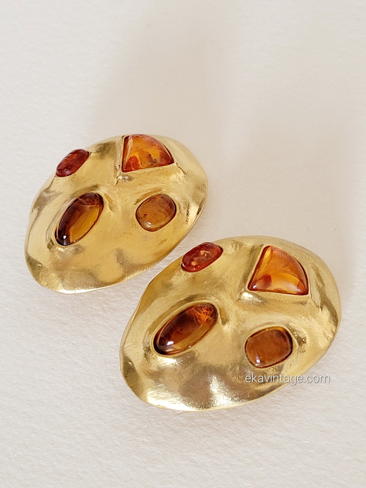 Les Bernard - Grandes boucles d'oreilles vintage