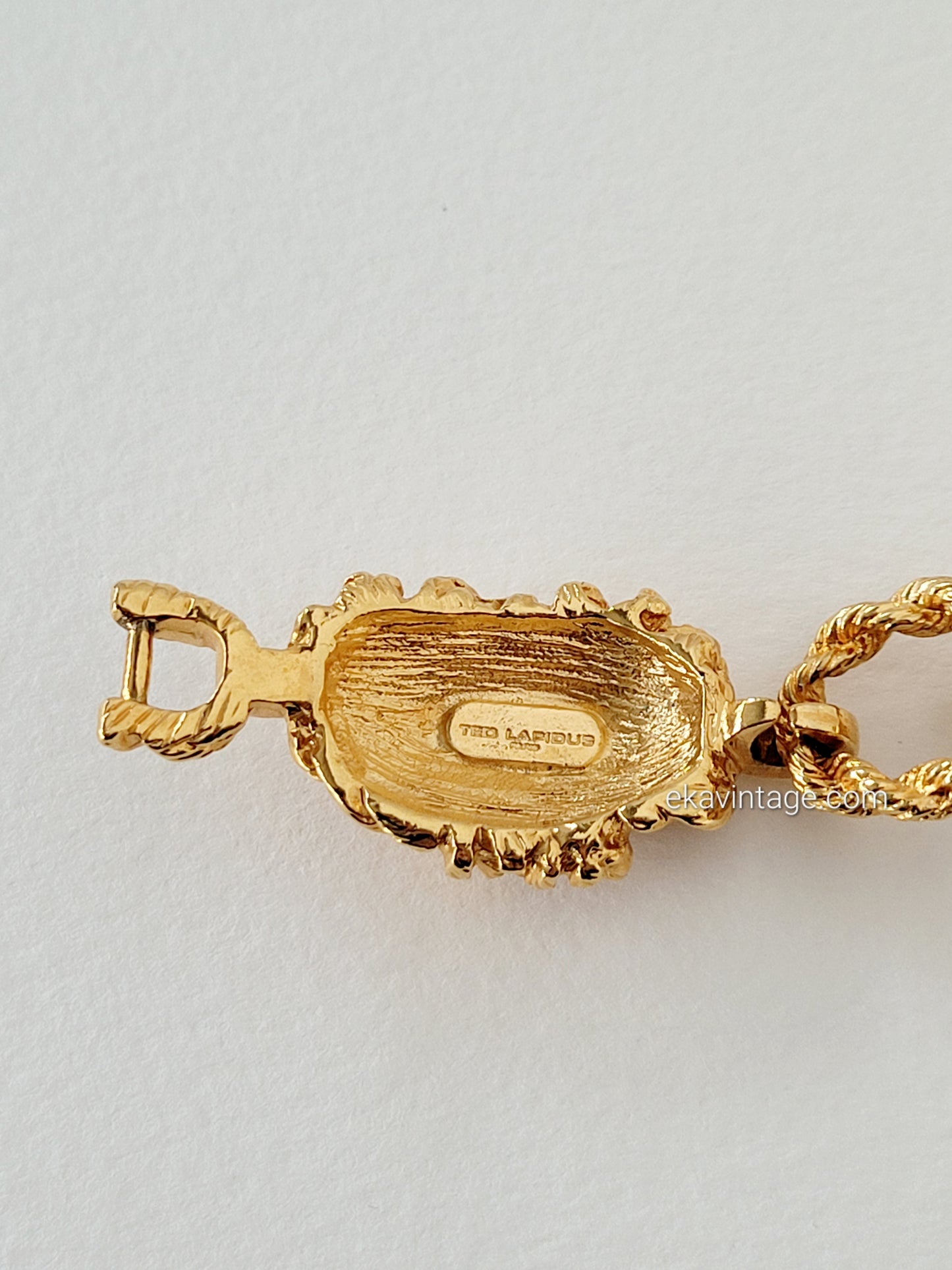 Ted Lapidus - Bracelet vintage doré