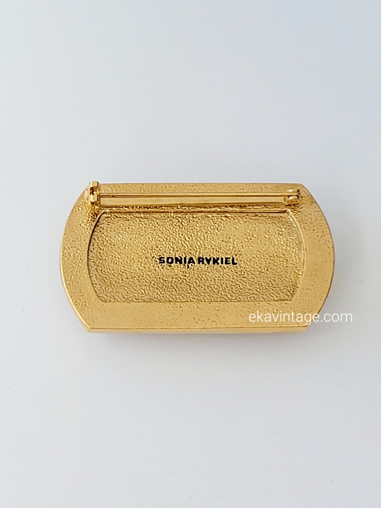 Sonia Rykiel - Broche bouche sertie de cristaux