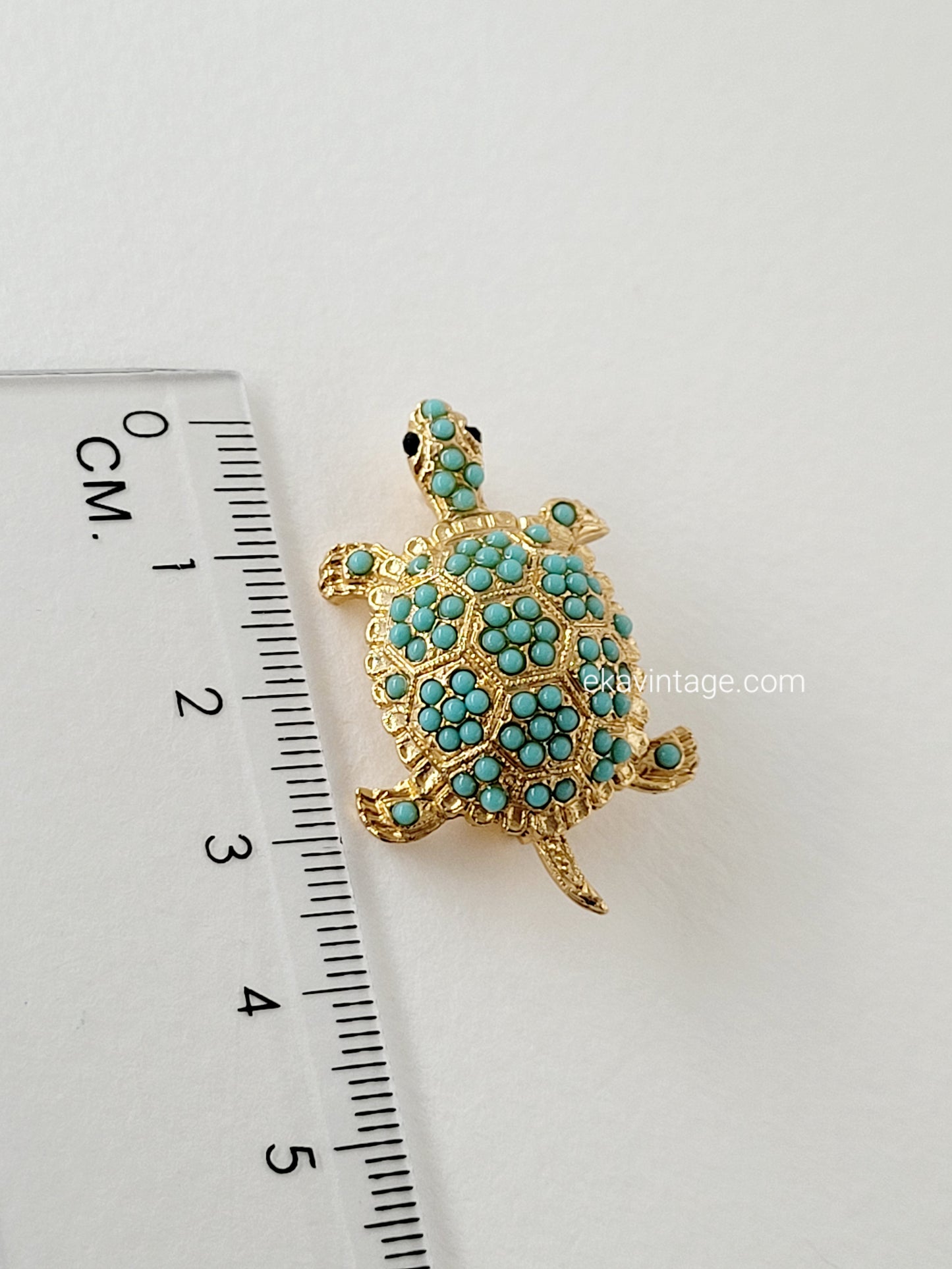 Broche vintage - Petite Tortue