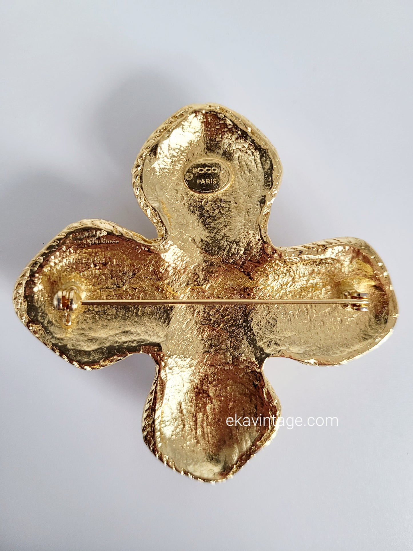 Poggi Paris - Magnifique broche vintage Croix