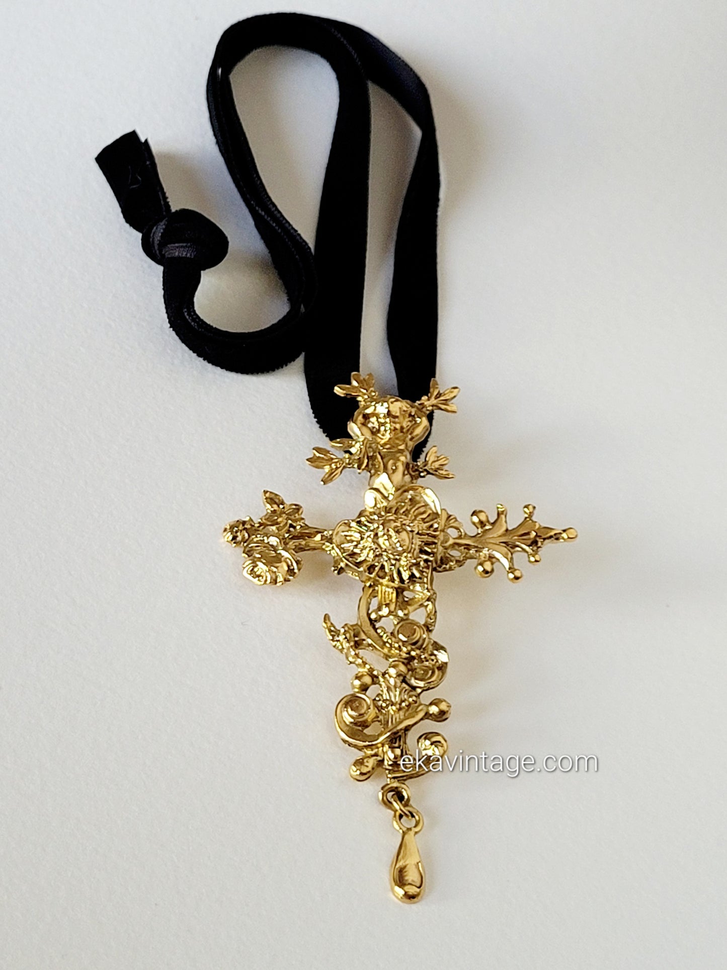Christian Lacroix - Pendentif vintage Croix