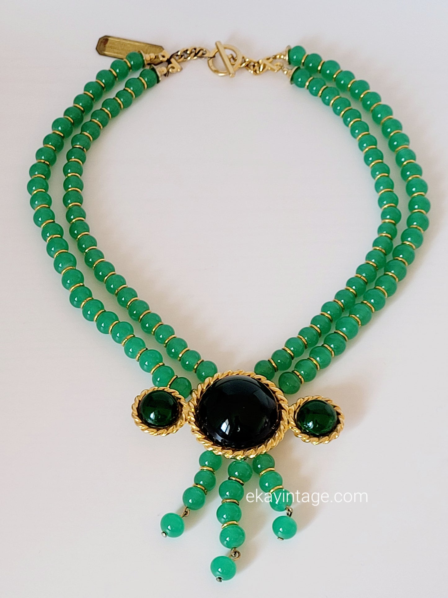 Rita Frascione - Collier vintage perles en verre
