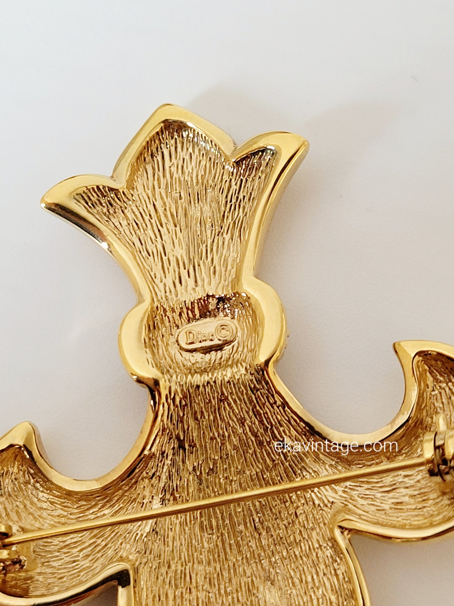 Christian Dior - Broche/pendentif vintage Fleur de Lys