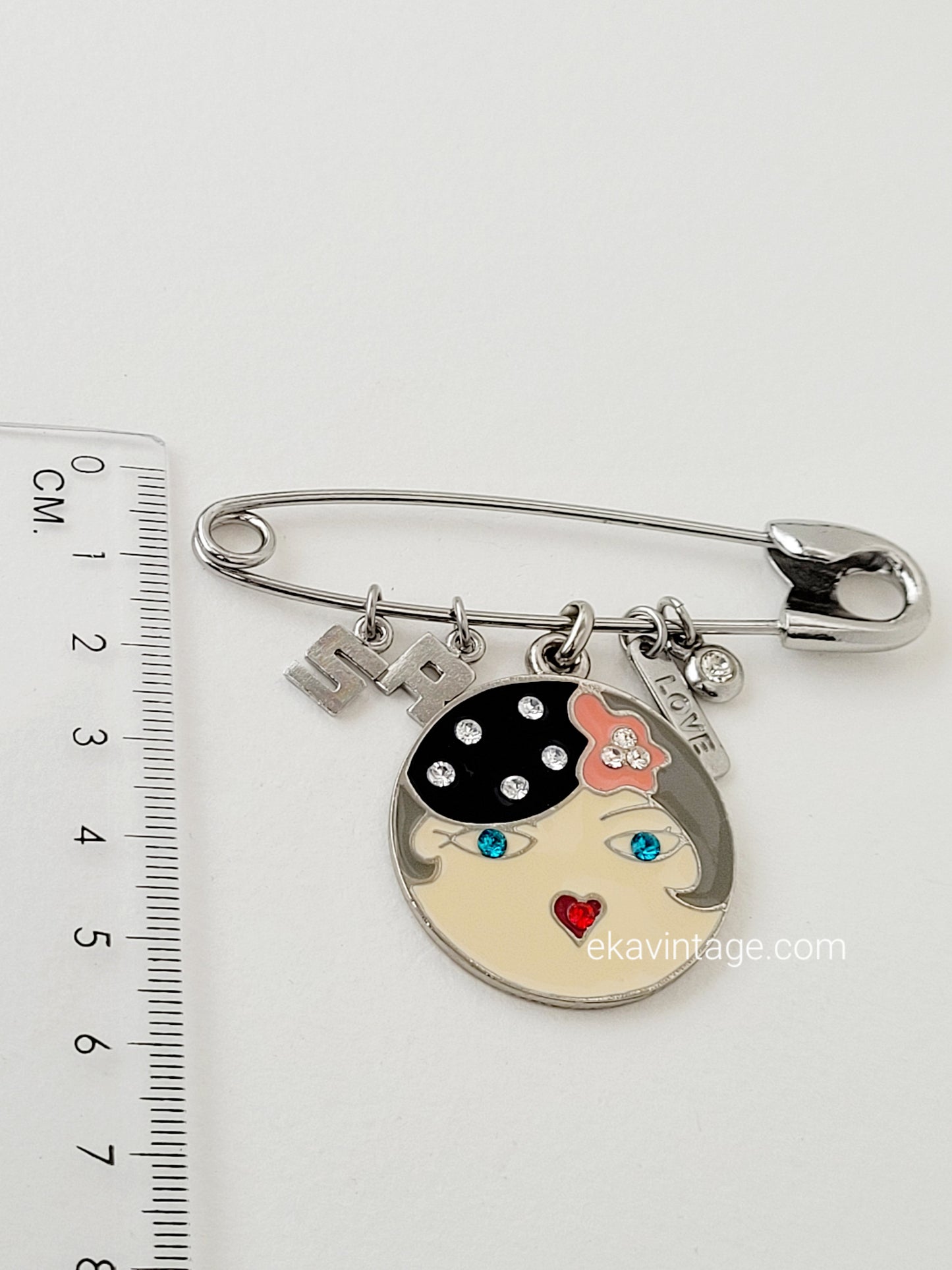 Sonia Rykiel - Broche vintage Épingle SR