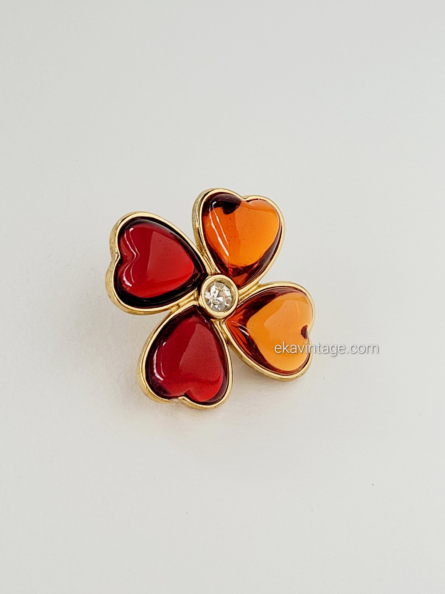 Yves Saint Laurent-Broche vintage Fleur