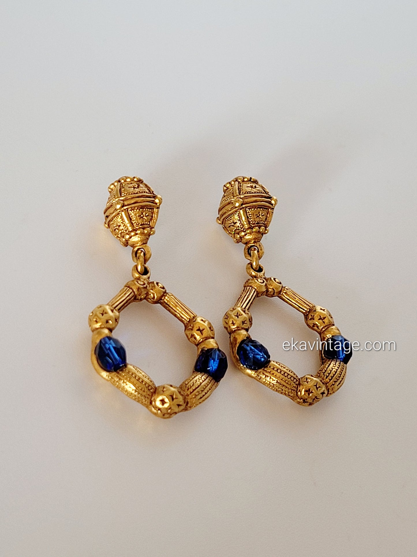 Zarzuelas - Boucles d'oreilles pendantes vintage