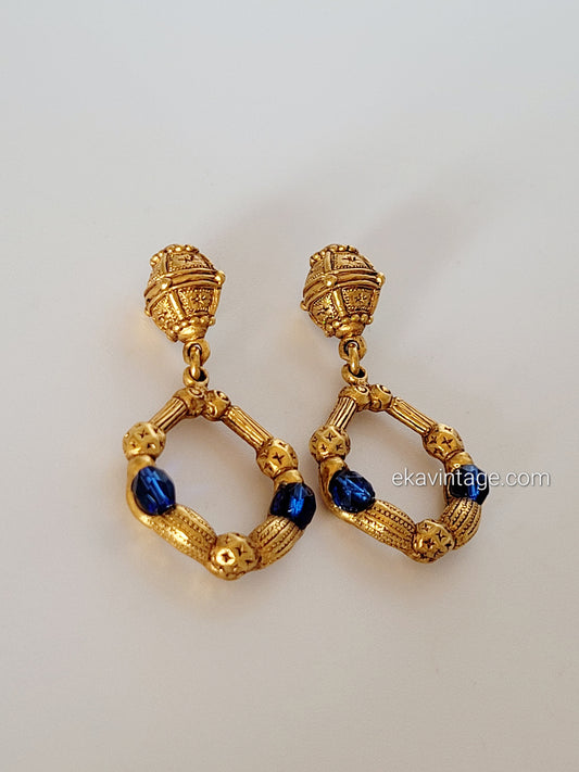 Zarzuelas - Boucles d'oreilles pendantes vintage