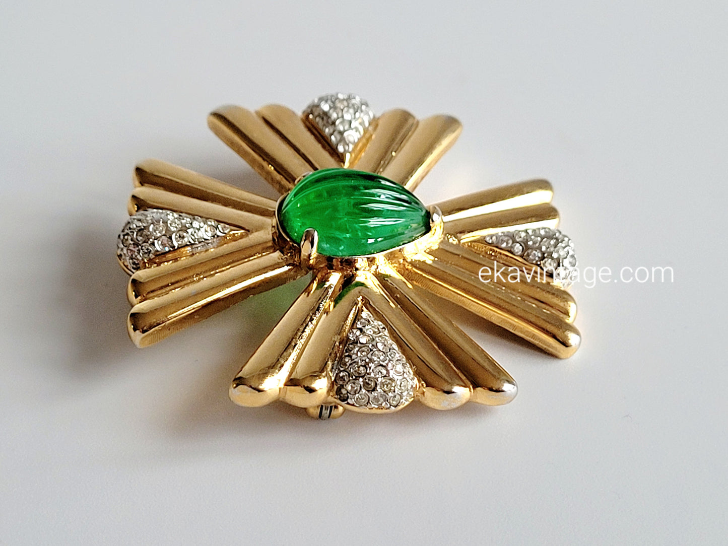 Broche vintage Croix