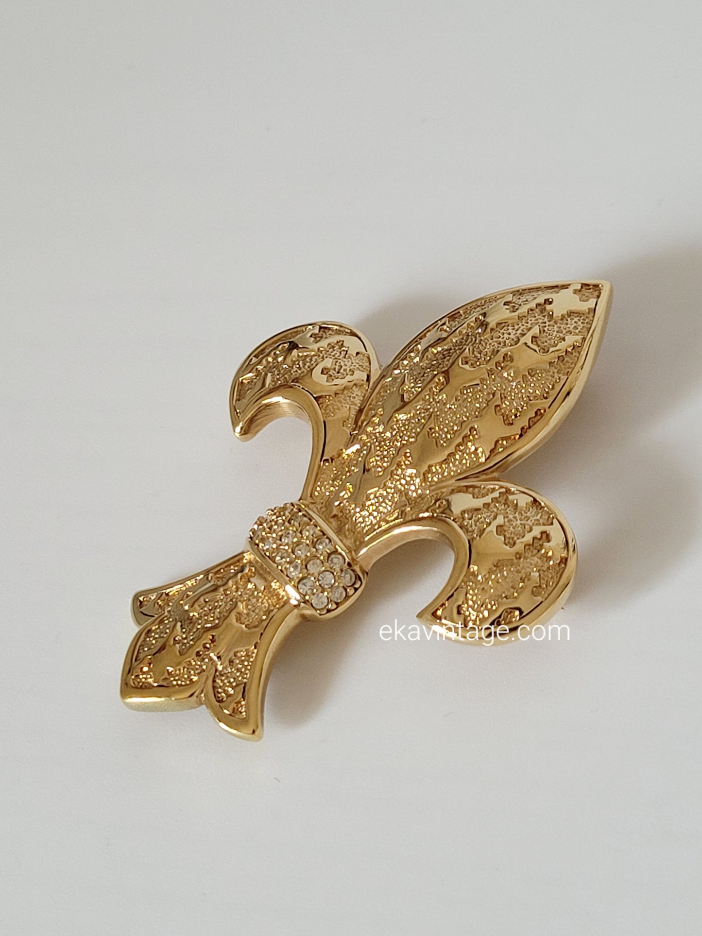 Christian Dior - Broche/pendentif vintage Fleur de Lys