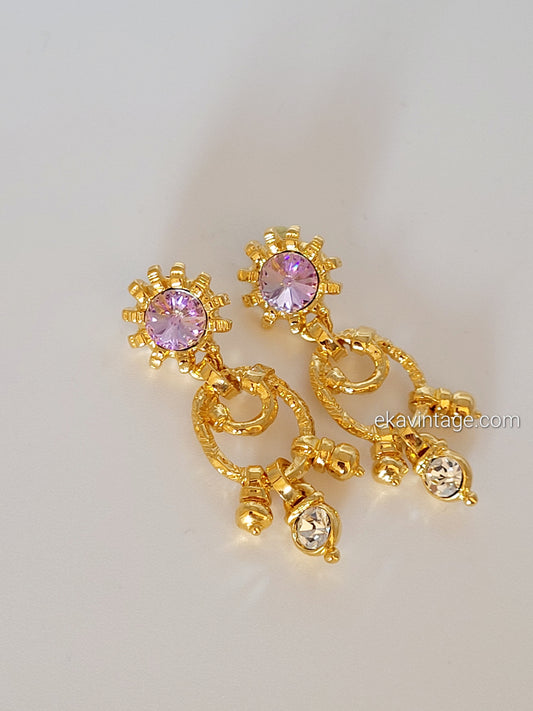 Zarzuelas - Boucles d'oreilles pendantes vintage