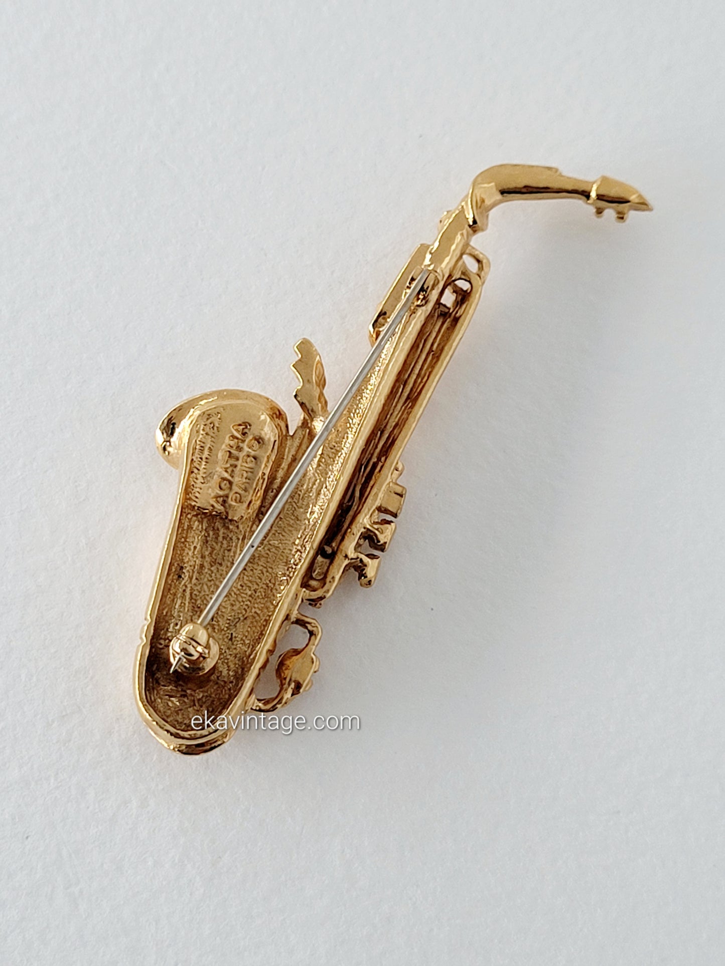 Agatha Paris - Broche vintage Saxophone