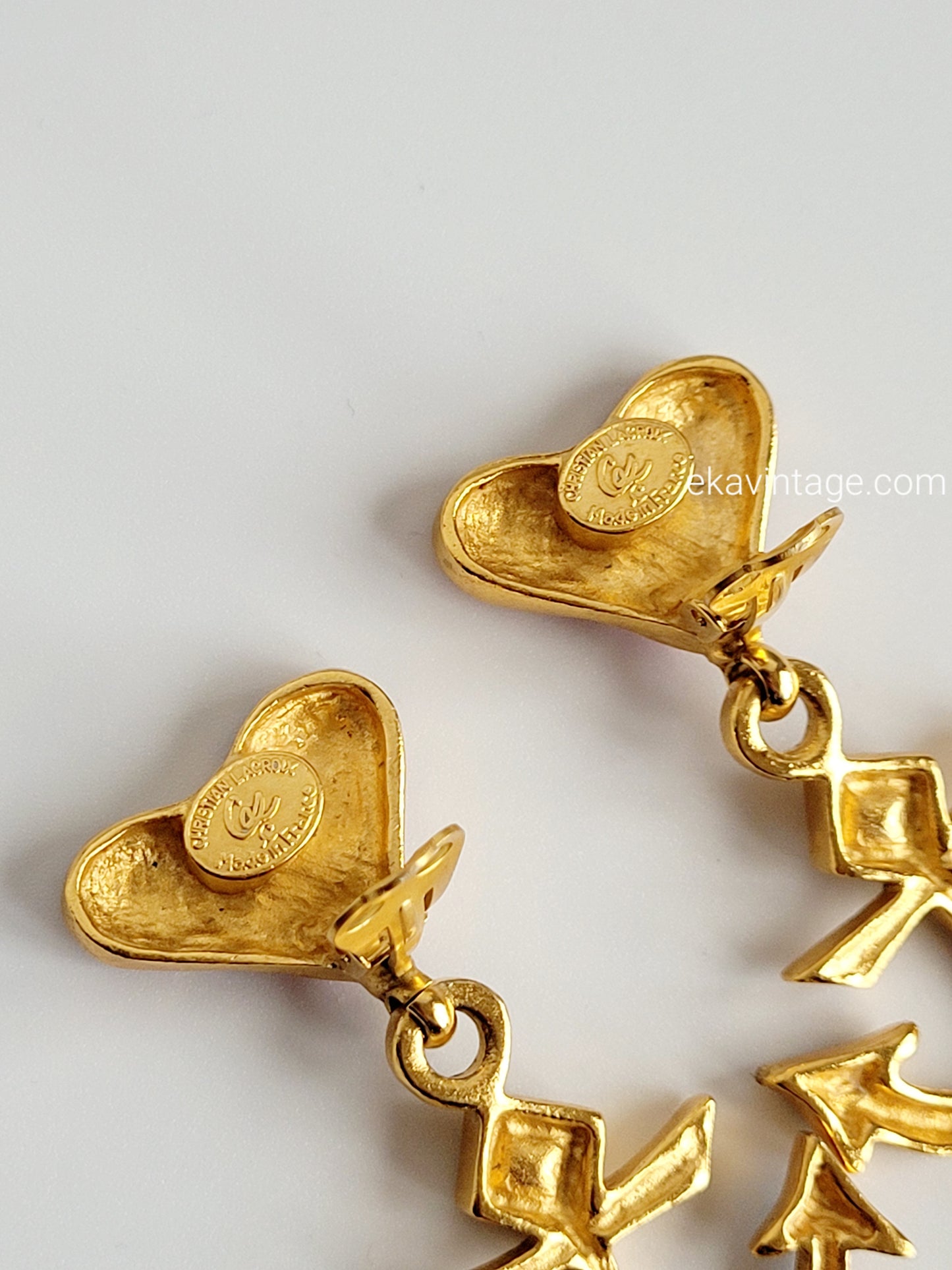 Christian Lacroix - Magnifiques boucles d'oreilles vintage