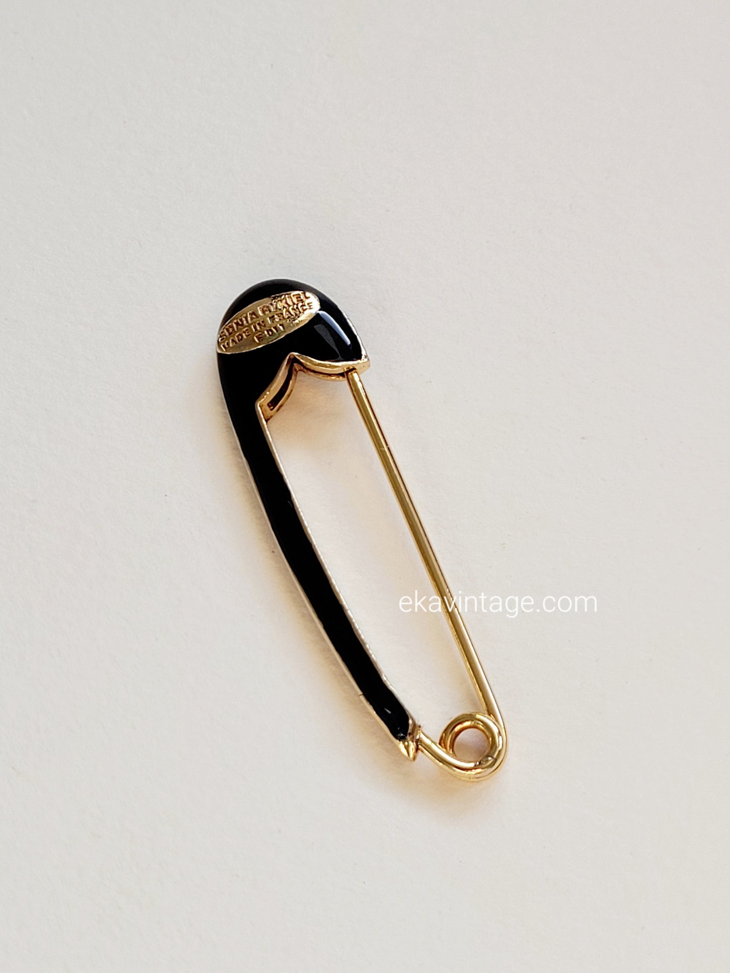 Sonia Rykiel - Broche vintage Épingle bleu marine